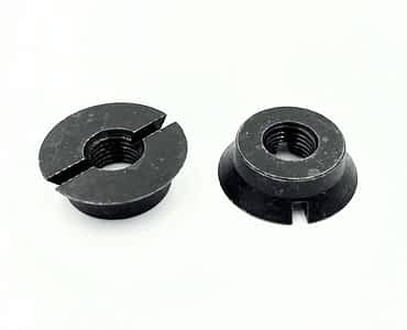 Custom 3/8-24 Slotted Alloy Steel Lock Nuts
