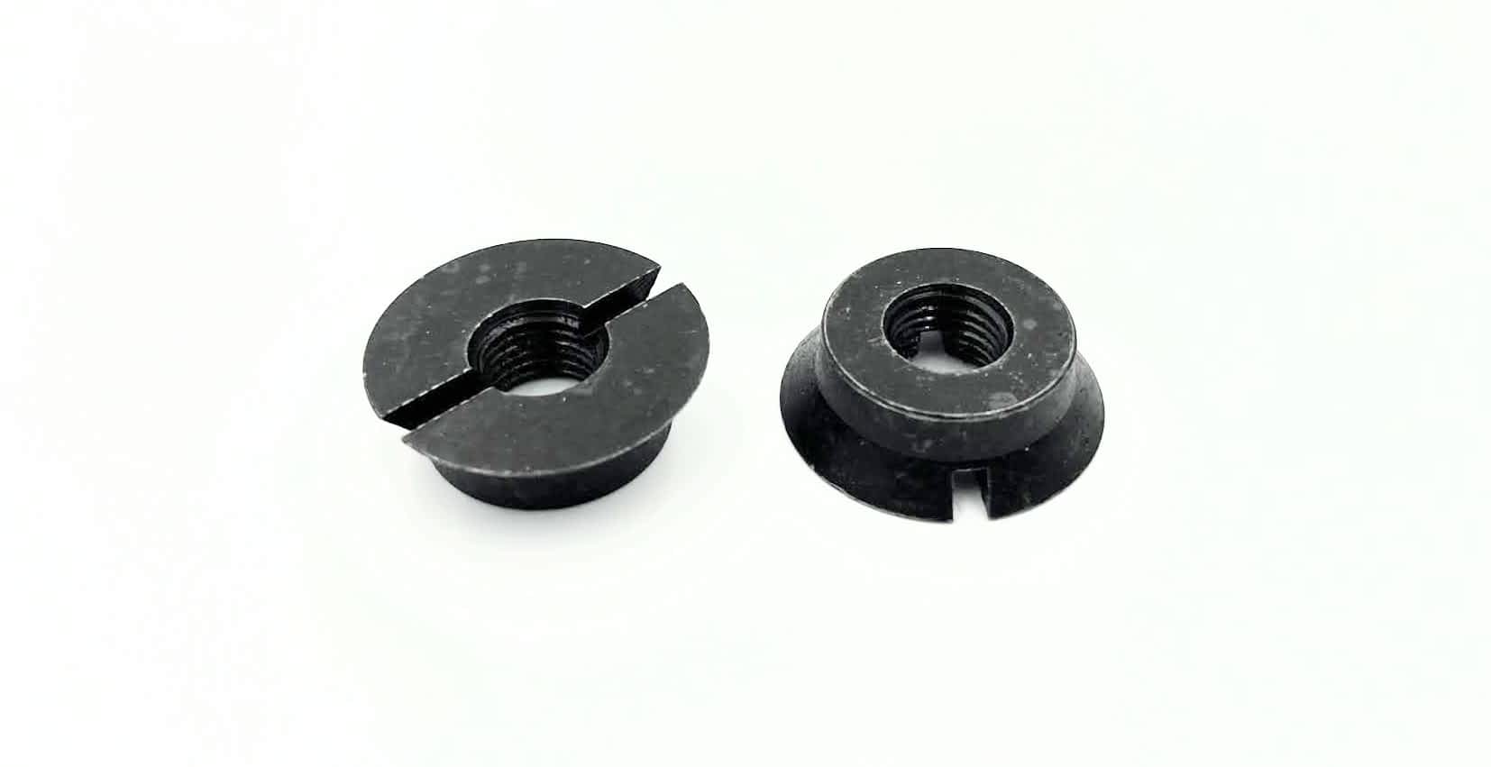 Custom 3/824 Slotted Alloy Steel Lock Nuts Engineered Custom Hex