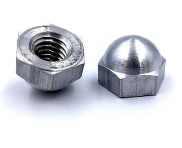 Custom Aluminum Cap Nuts – 3/8-16 Acorn Nut Manufactured Per Samples Provided