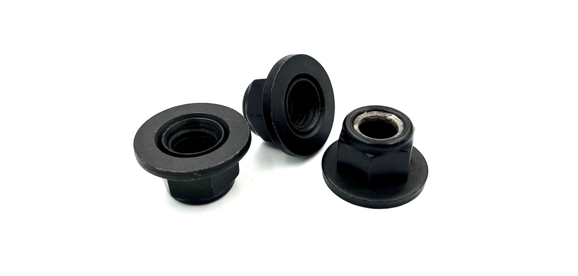 Custom Spinning Flange Nylon Insert Lock Nuts Engineered Custom Hex
